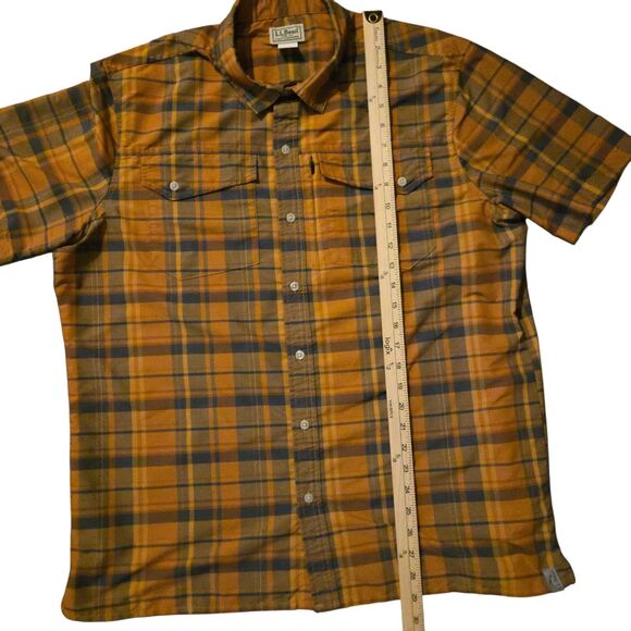 LL Bean Plaid Performance Men's L Reg Polyester/Nylon Hiking Outdoors - Picture 9 of 9